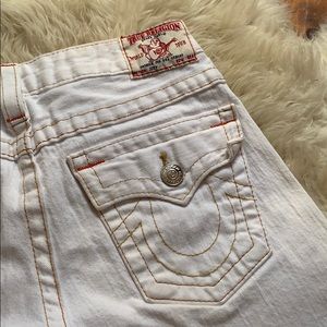 White Flare True Religion Jeans